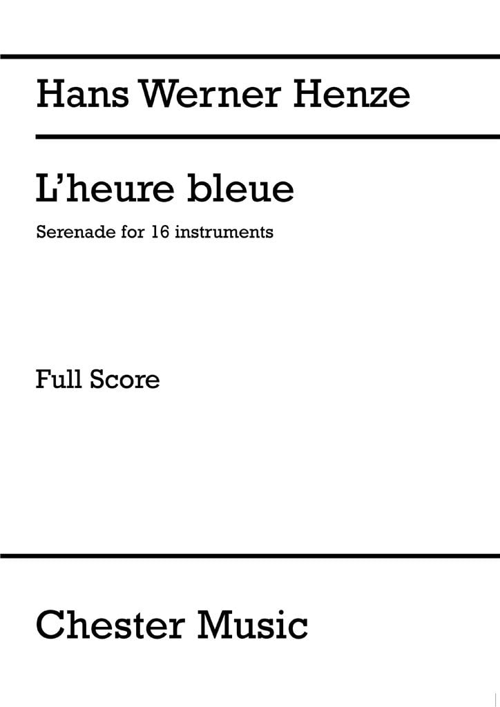 L'Heure Bleue Full Score