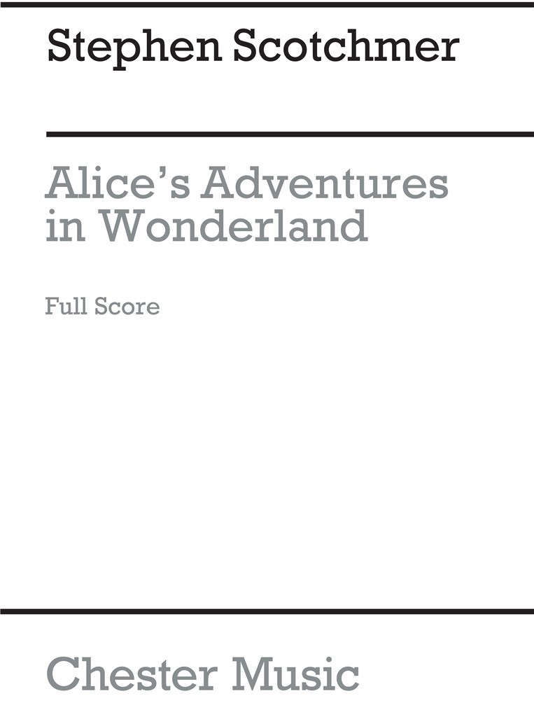 Alice's Adventures In Wonderland Score