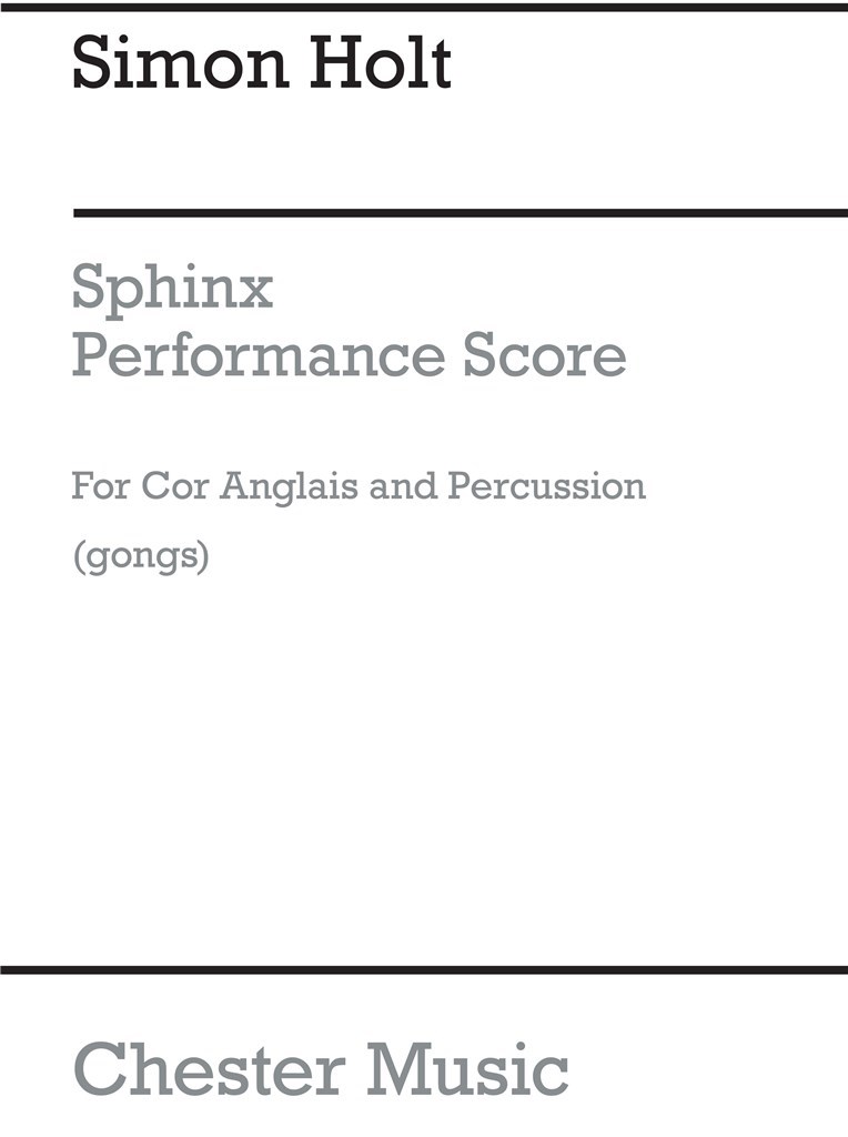 Sphinx for Cor Anglais and Gongs