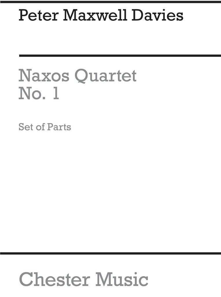Naxos Quartet No.1 (Parts)