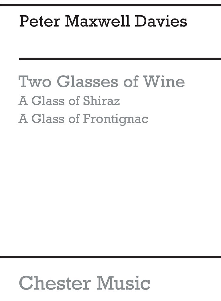 Two Glasses Of Wine (Miniature Score)