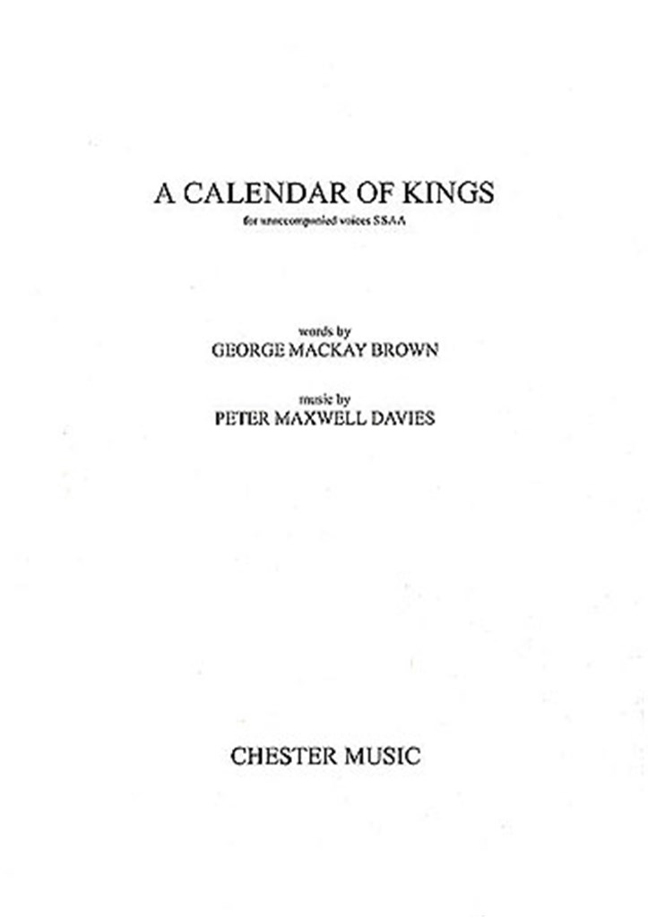 A Calendar Of Kings (SSAA)