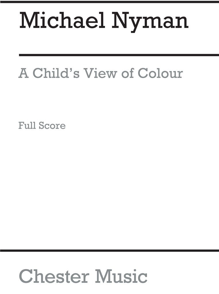 A Child's View Of Colour (Full Score)