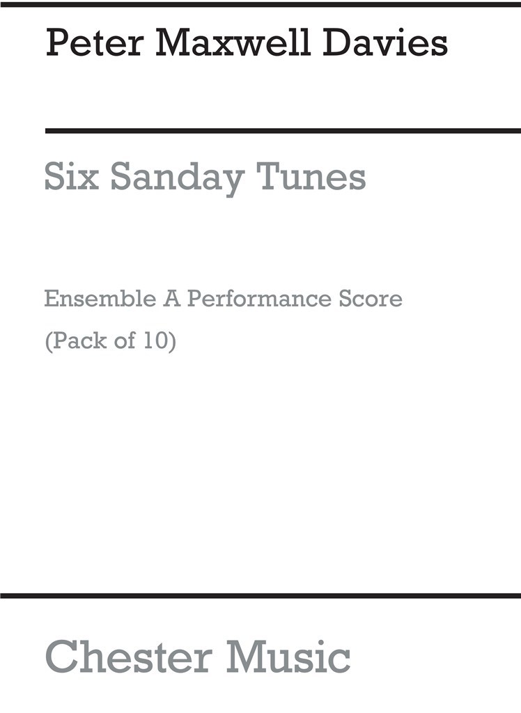 Six Sanday Tunes Ensemble A Performing Score