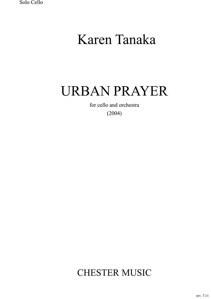 Urban Prayer (Cello Part)