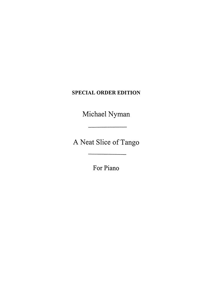 A Neat Slice Of Tango Piano