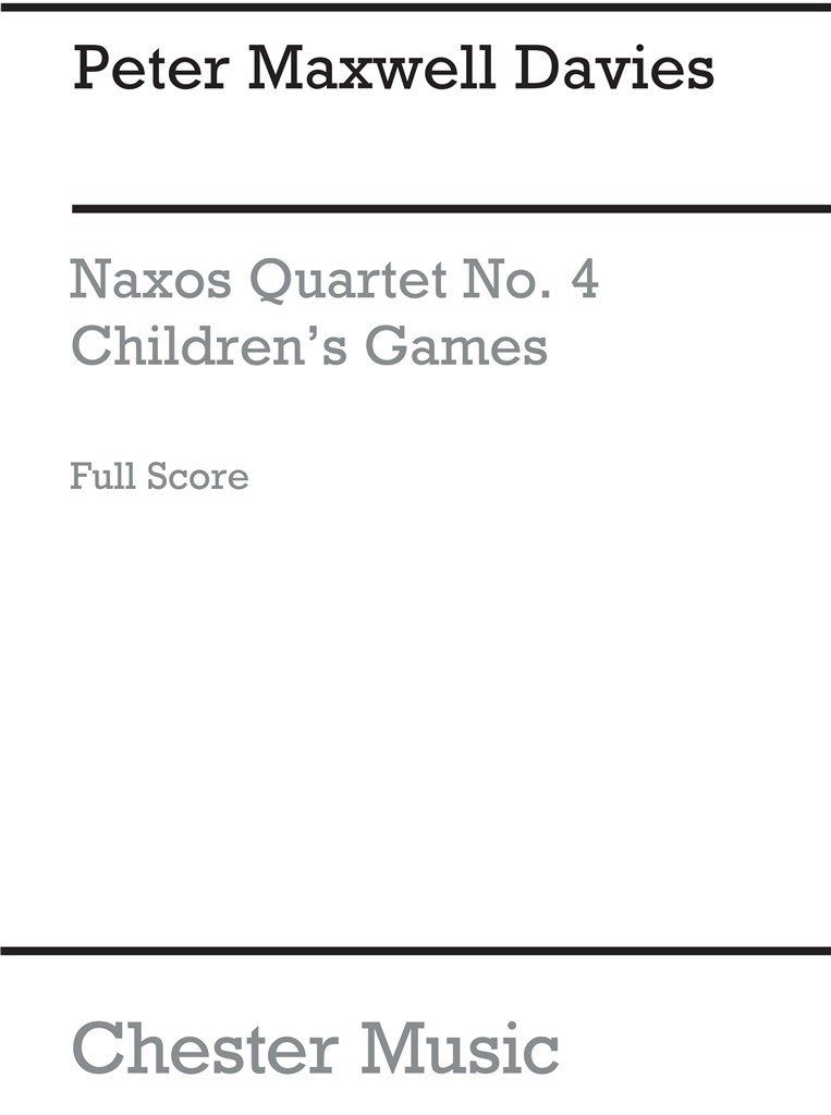 Naxos Quartet No.4 - Children's Games