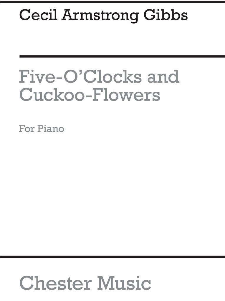 Five-o'clocks/Cuckoo-flowers Op49 Nos.1-2