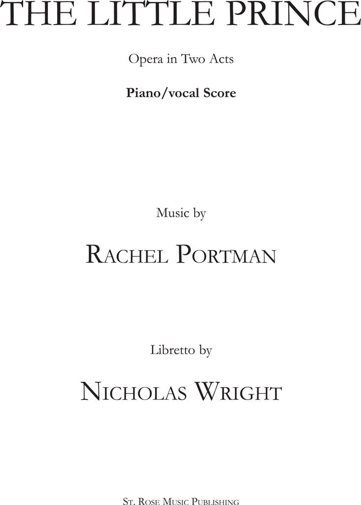 The Little Prince-vocal Score (11 Voices/Piano)