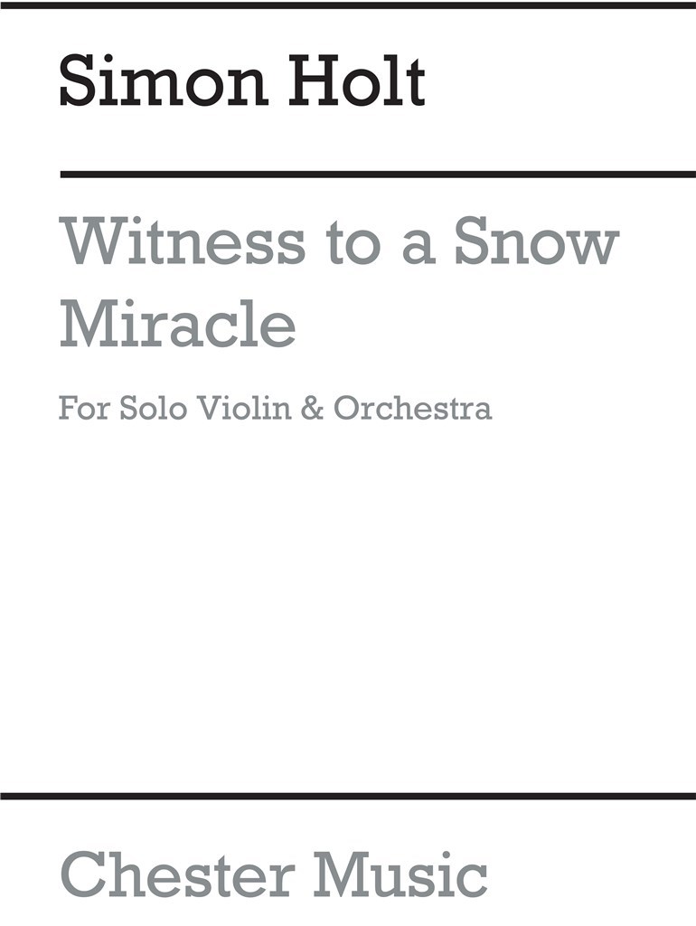 Witness To A Snow Miracle