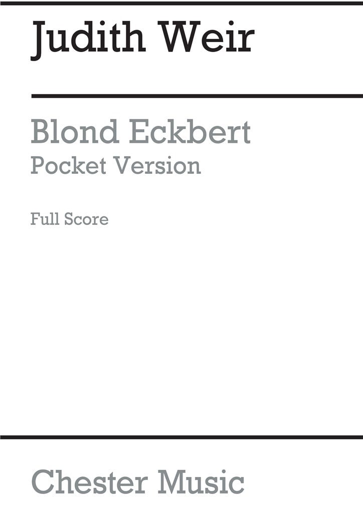 Blond Eckbert - Pocket Version (Full Score)
