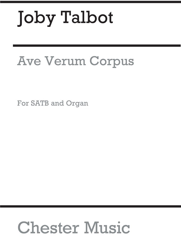 Ave Verum Corpus (SATB/Organ)