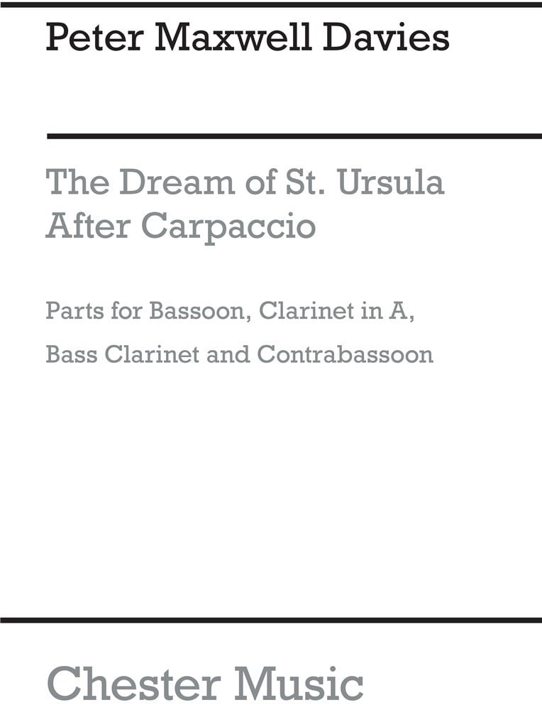 The Dream Of St. Ursula (Parts)