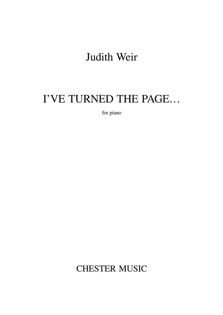 I've Turned The Page...