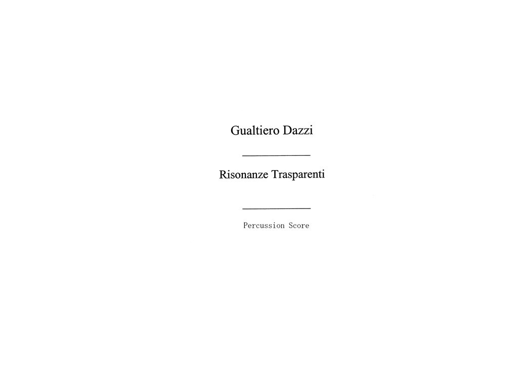 Risonanze Trasparenti