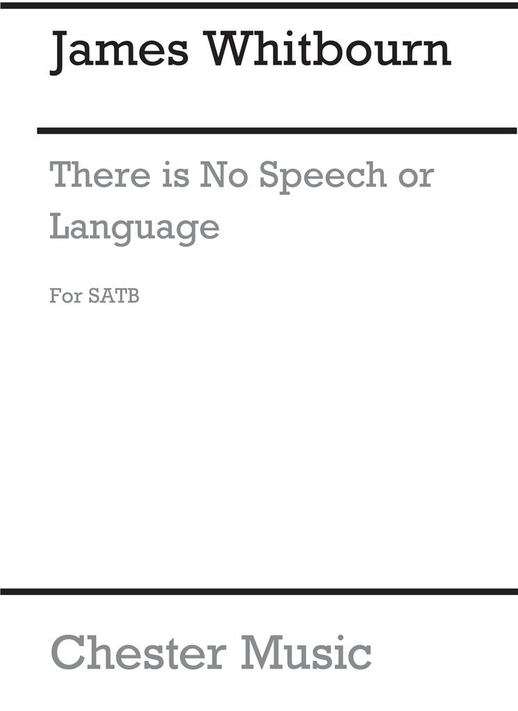 There Is No Speech Or Language