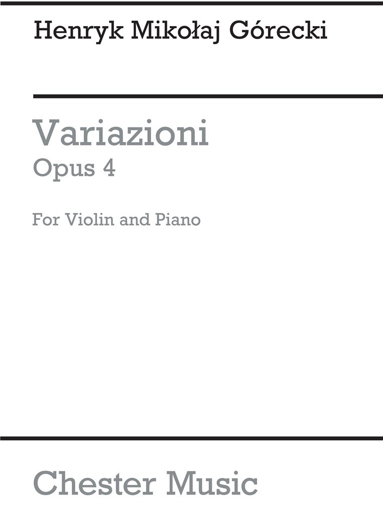 Variazioni Op.4