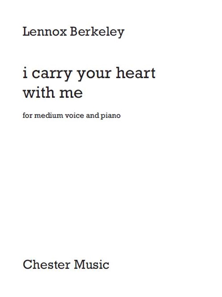 I Carry Your Heart With Me