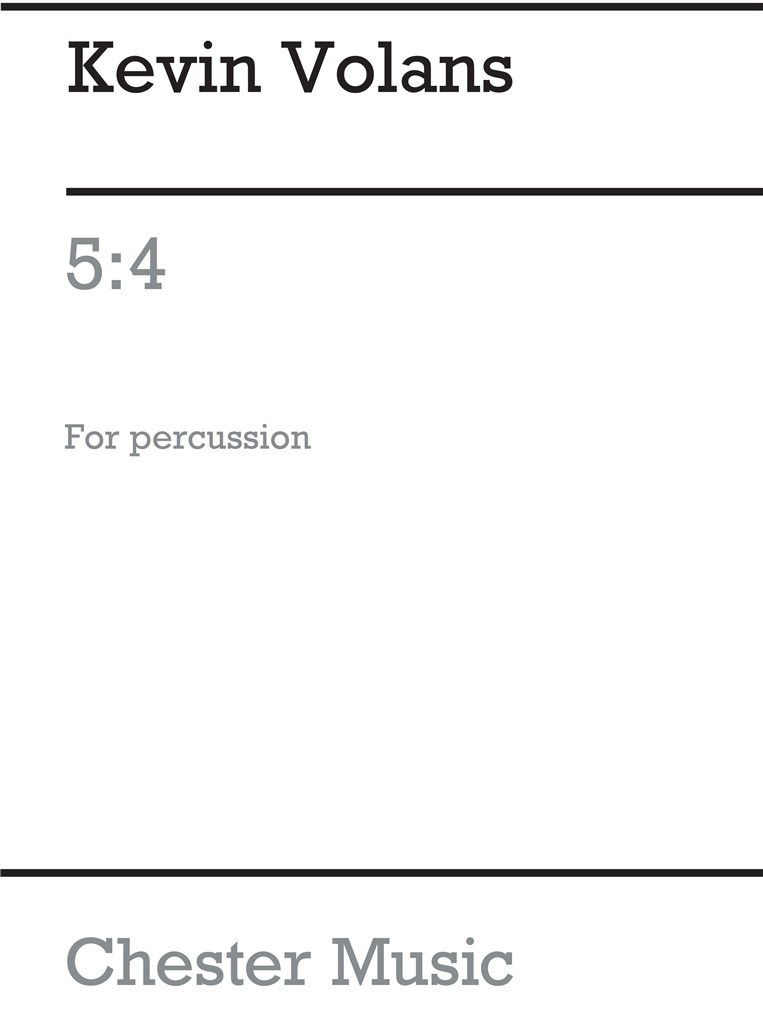 5:4 For Percussion And Tape