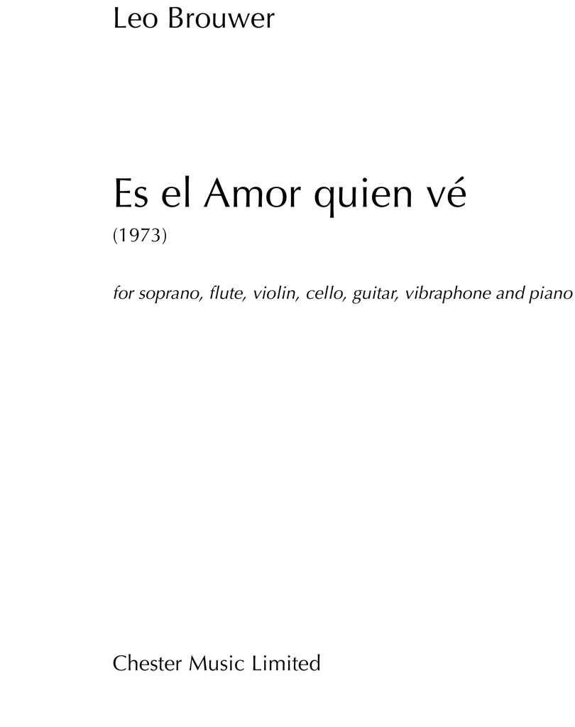 Es el Amor quien vé