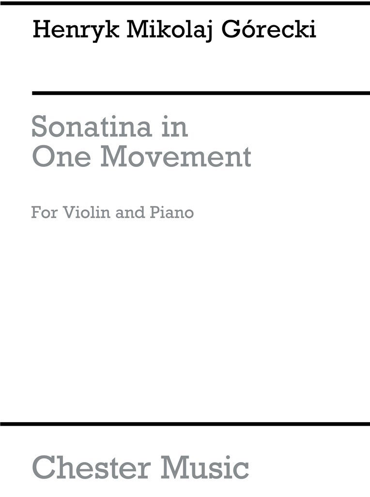 Sonatina In One Movement Op.8