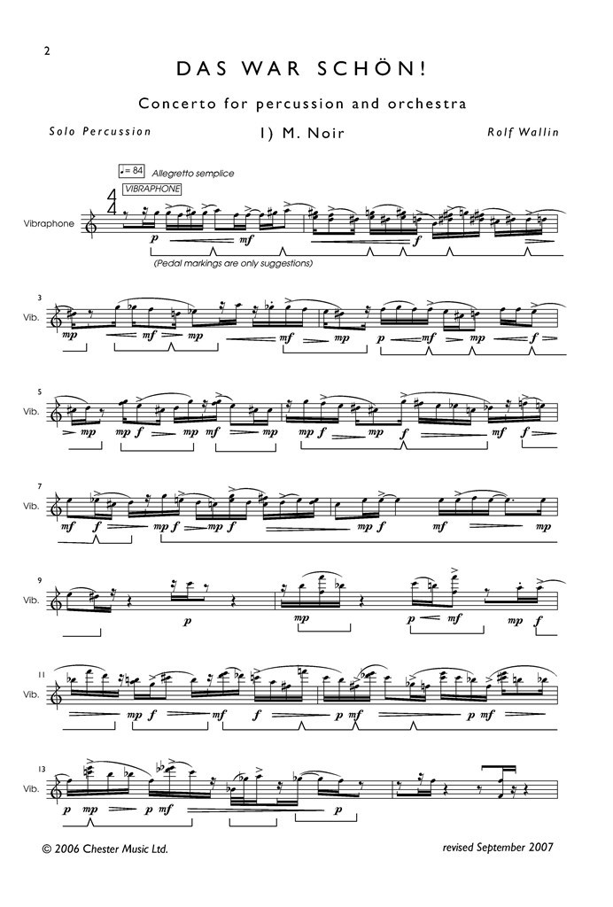 Das War Schön! (Percussion Solo)