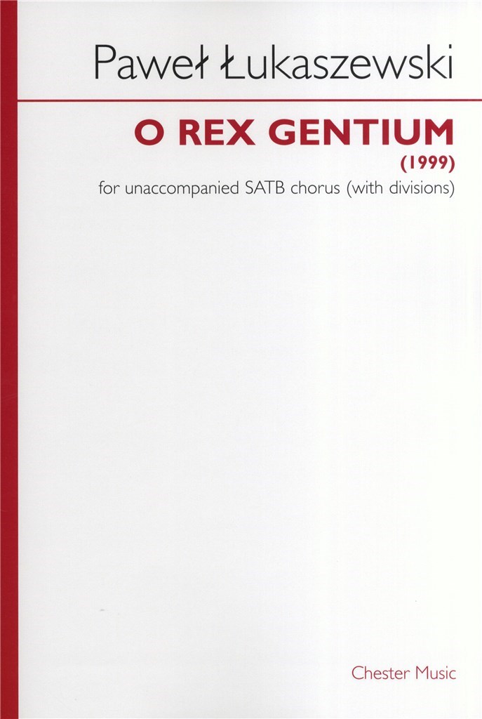 O Rex Gentium (SATB)