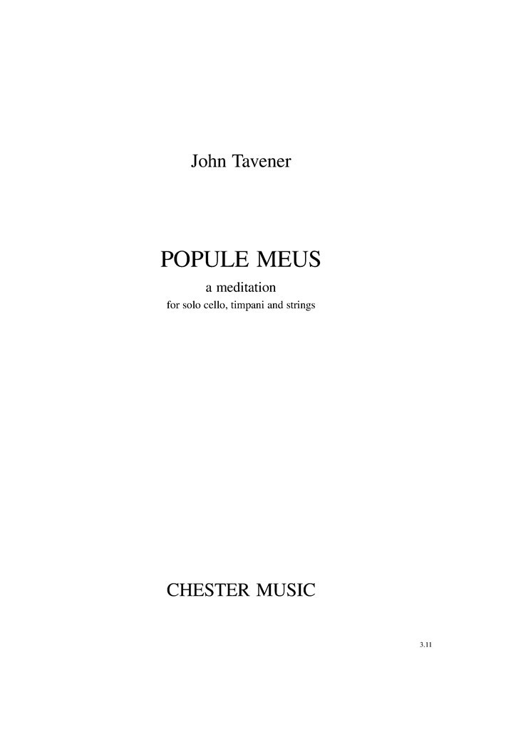 Popule Meus - a Meditation