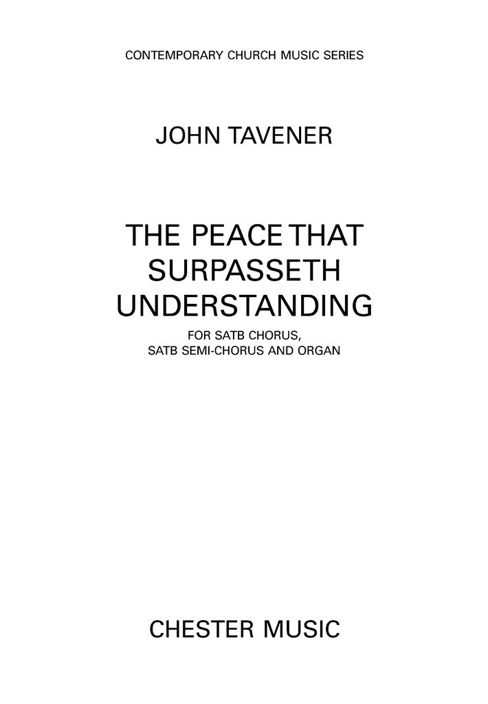 The Peace That Surpasseth Understanding