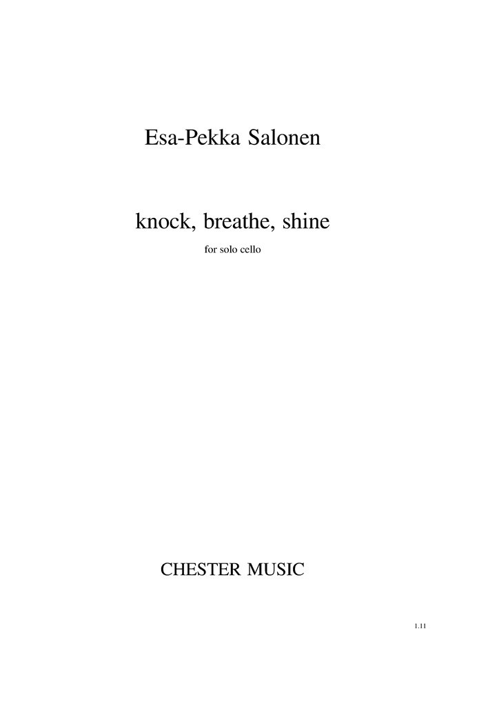 Knock, Breathe, Shine