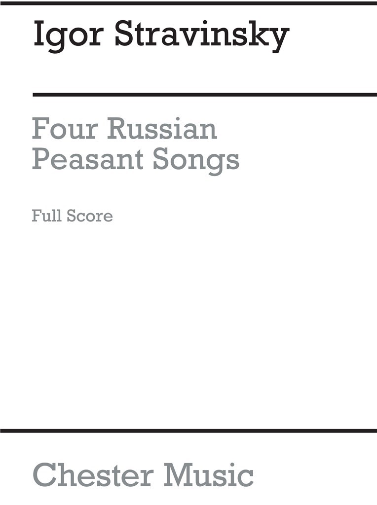 Four Russian Peasant Songs 1954 Ver