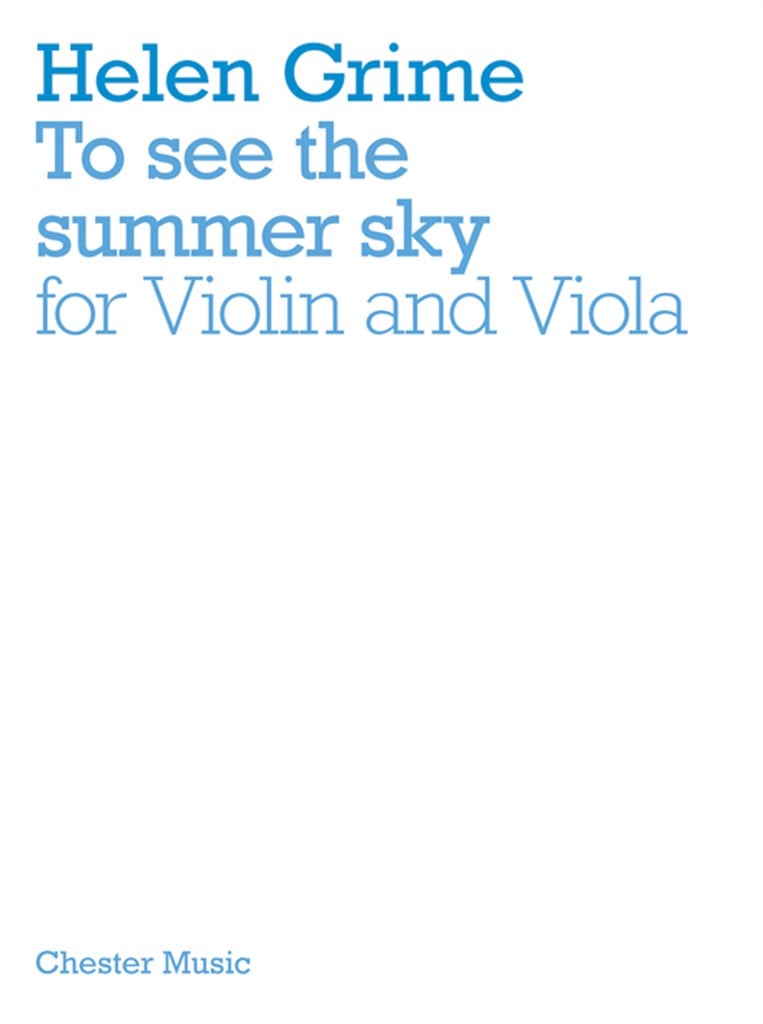 To See The Summer Sky (Violin/Viola)