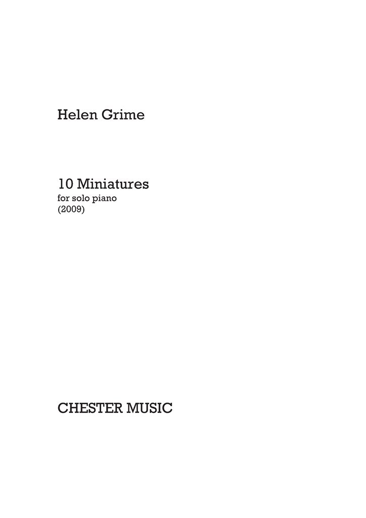 10 Miniatures for Solo Piano