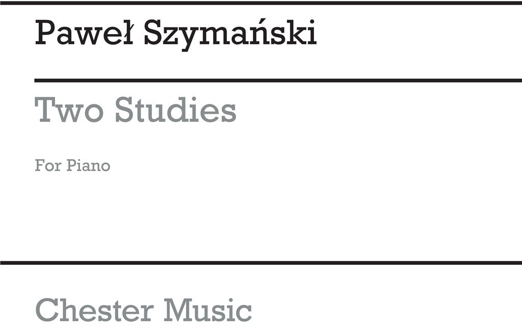 Two Studies For Piano