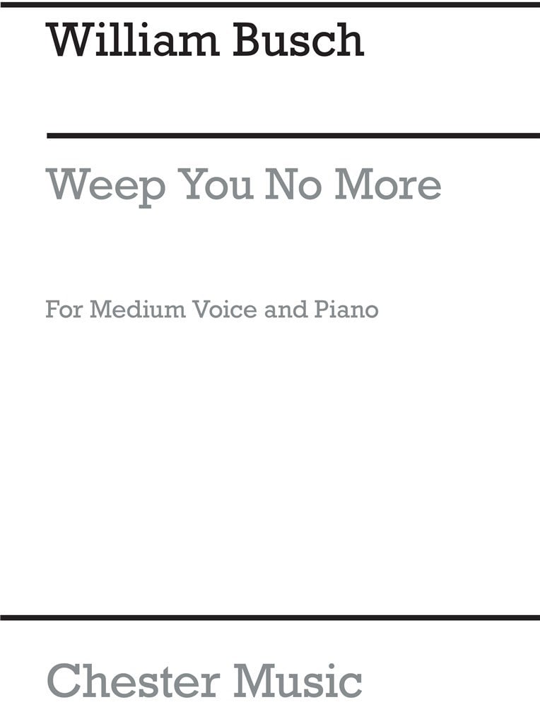 Weep You No More