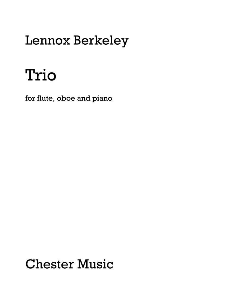 Trio For Flute, Oboe And Piano