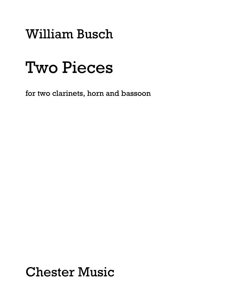 Two Pieces (Two Clarinets, Horn And Bassoon)