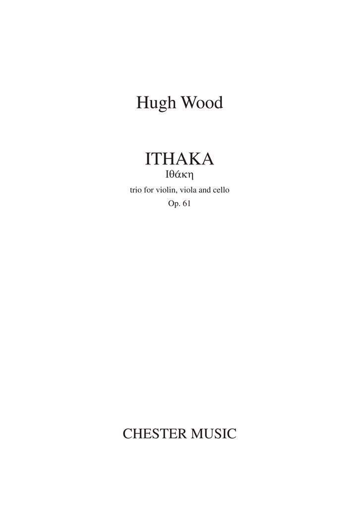 Ithaka - Trio For Violin, Viola And Cello