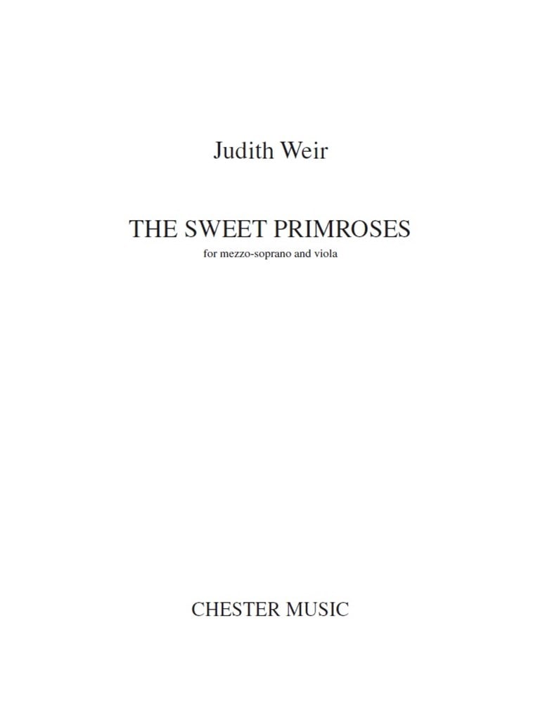 Judith Weir: The Sweet Primroses
