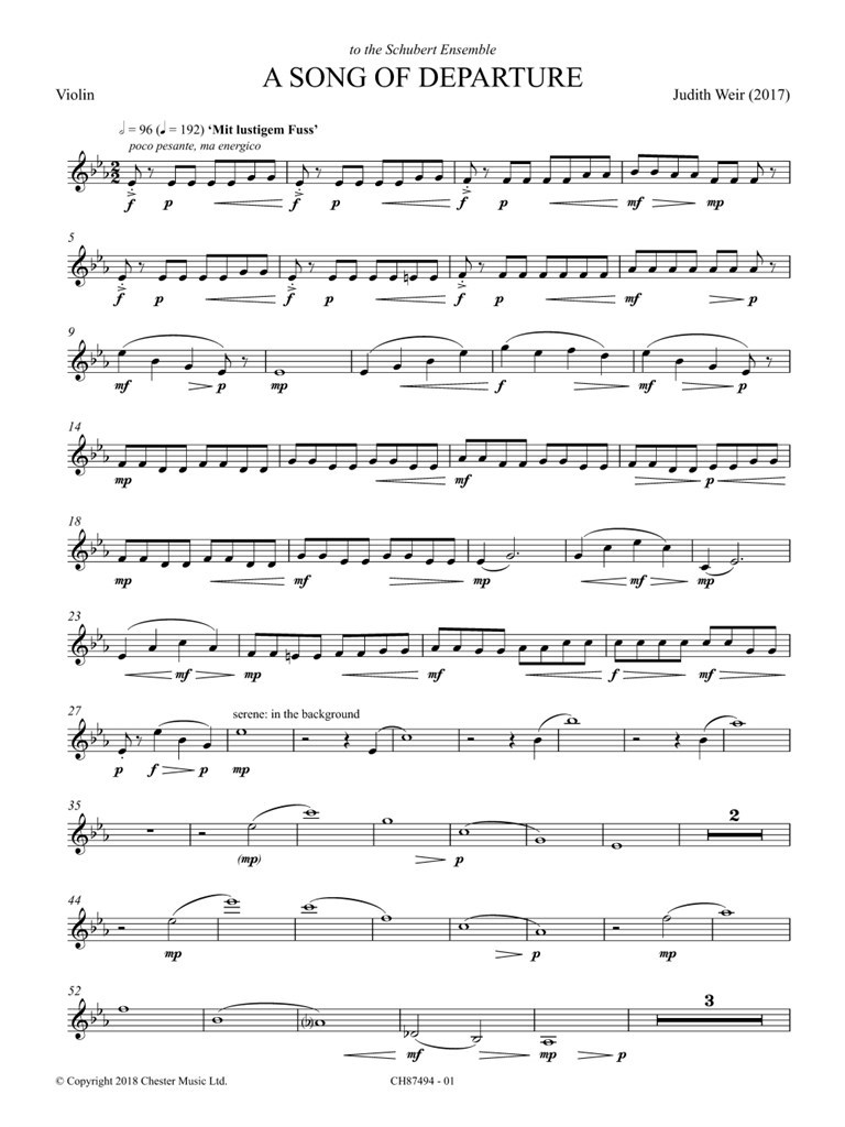 A Song Of Departure