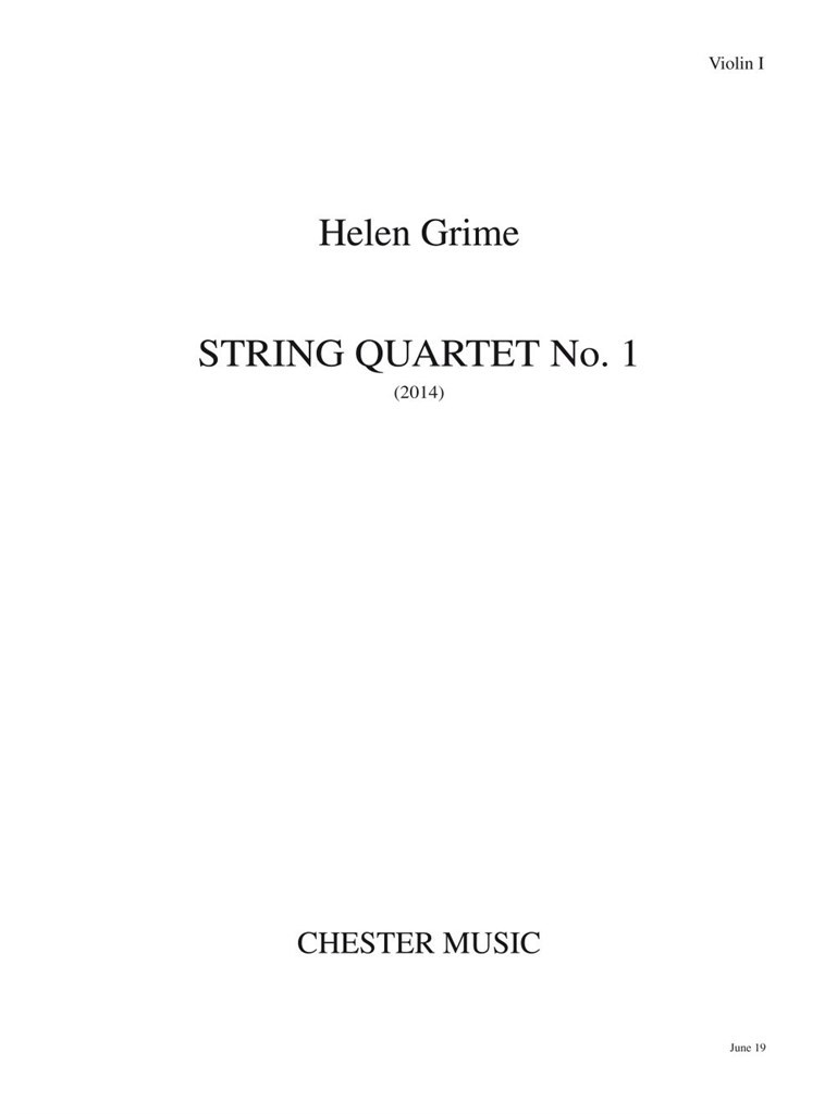 String Quartet No.1 Parts