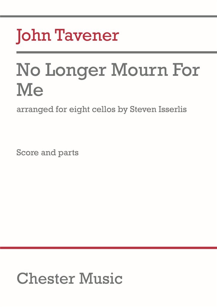 No longer mourn for me