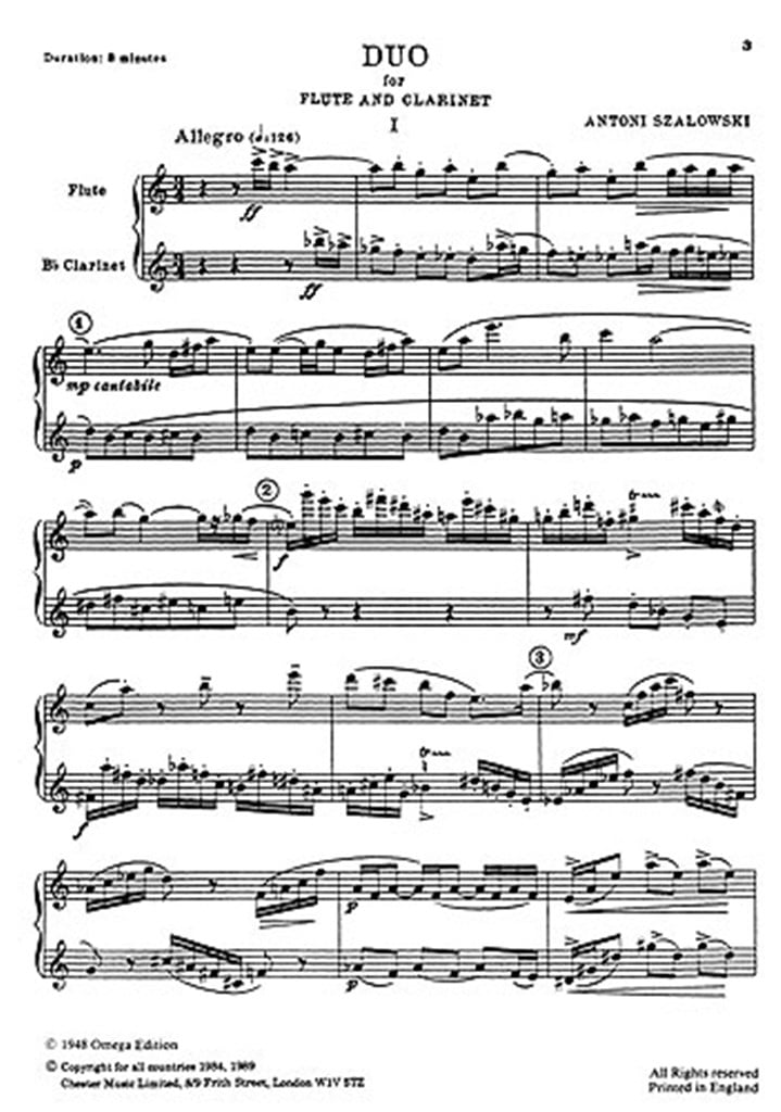 Duo For Flute and Clarinet