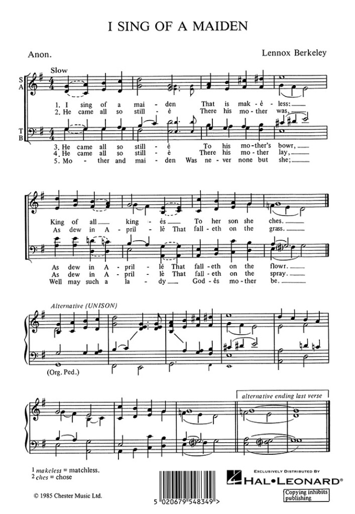 I Sing Of A Maiden