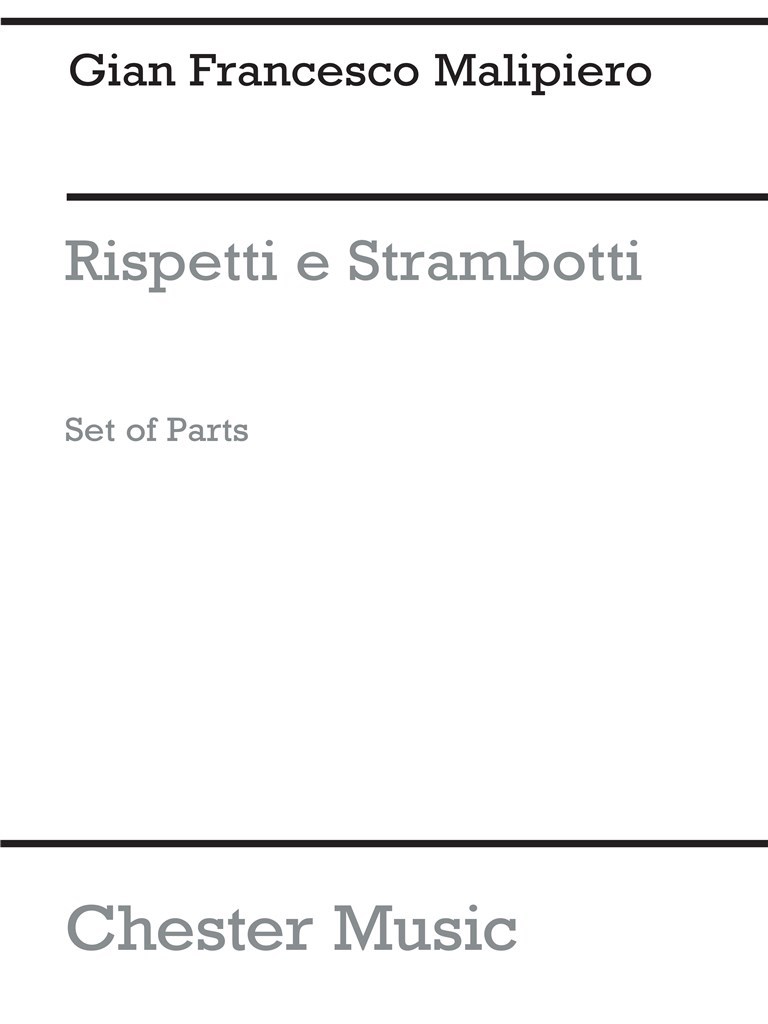 Rispetti E Strambotti