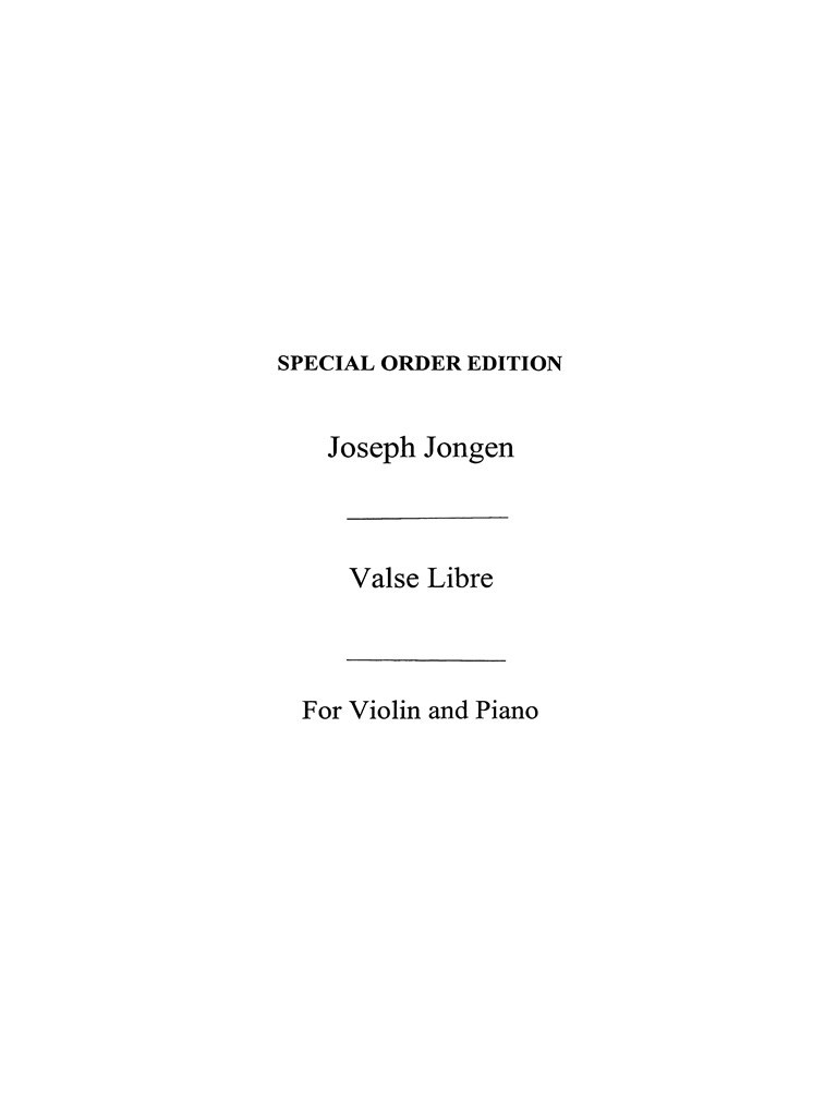 Valse Libre Op.59