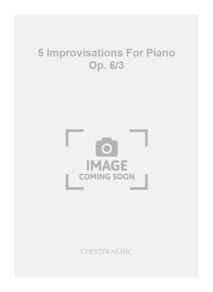 5 Improvisations For Piano Op. 6/3