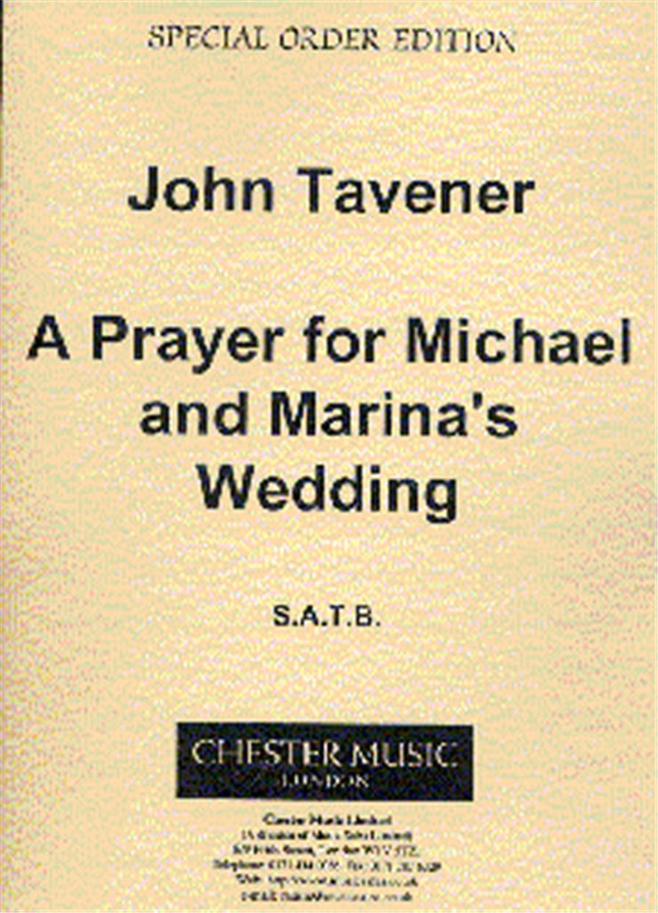 A Prayer For Michael And Marina's Wedding