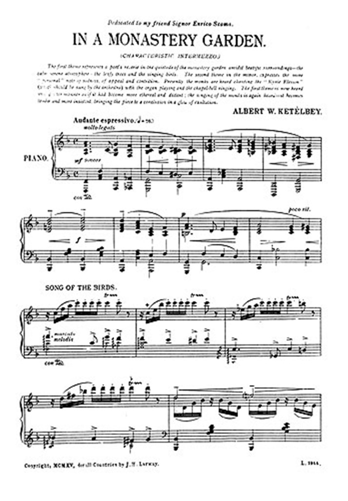 In A Monastery Garden (Piano Solo)
