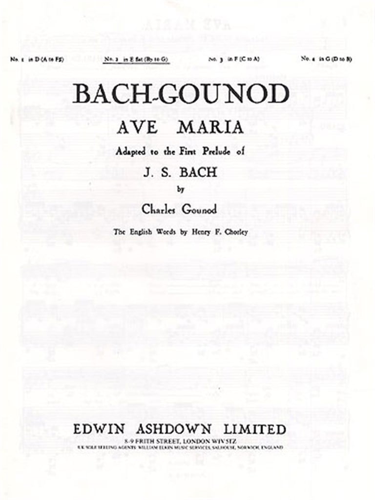 Ave Maria In E Flat Major